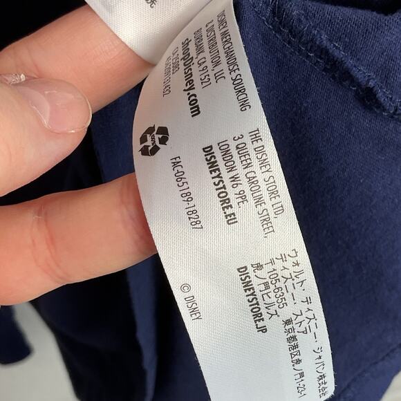 Official Disney Store Donald Duck Pure Cotton Long Sleeve Tee Navy Blue Large - Picture 10 of 13